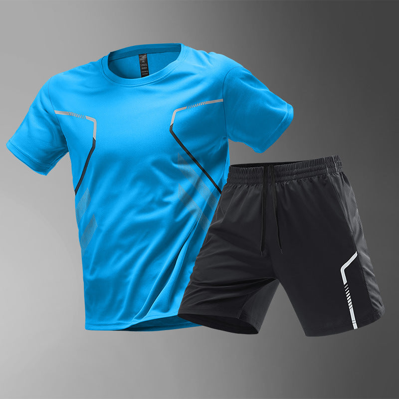Men's T-shirts Sports Running T-shirt Color Block Men Quick-drying Breathable Short Sleeve Round Neck Active Tee Outdoor Workout Snap Seasons™