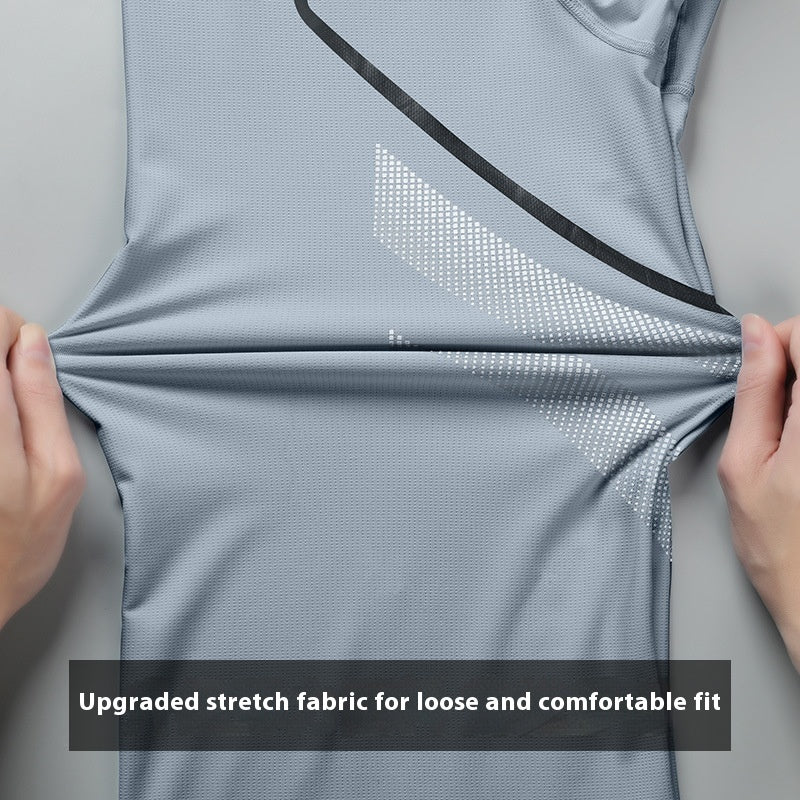 Men's T-shirts Sports Running T-shirt Color Block Men Quick-drying Breathable Short Sleeve Round Neck Active Tee Outdoor Workout Snap Seasons™