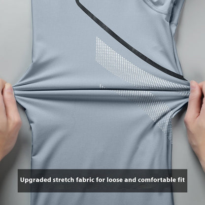Men's T-shirts Sports Running T-shirt Color Block Men Quick-drying Breathable Short Sleeve Round Neck Active Tee Outdoor Workout Snap Seasons™
