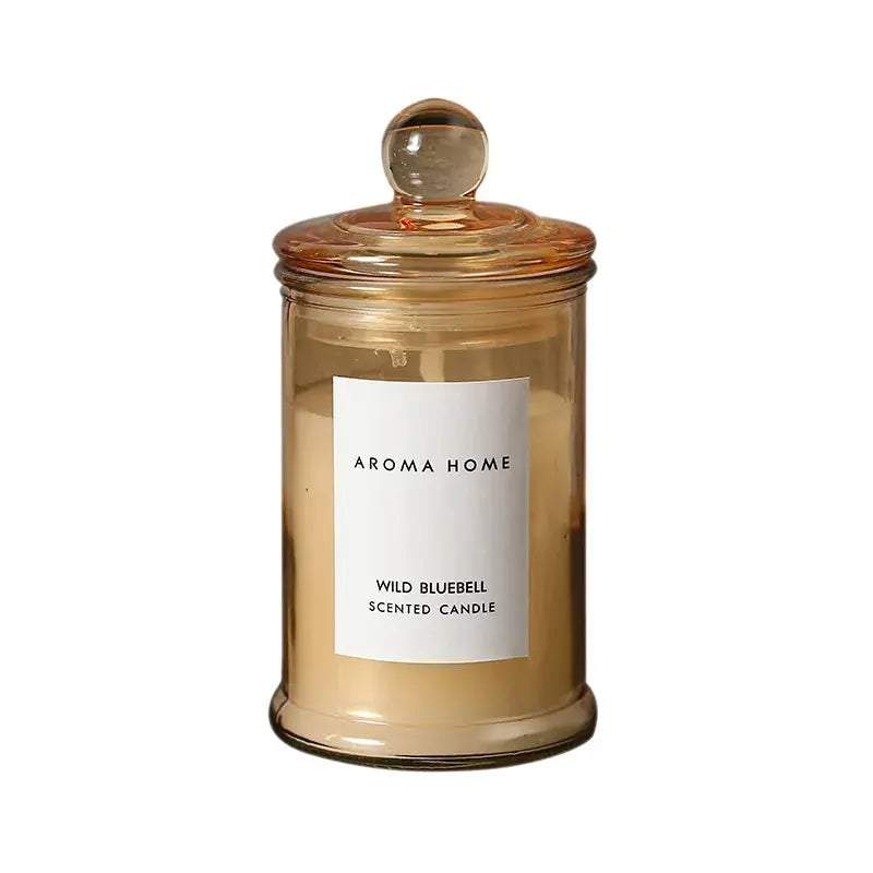 Ins Style Vintage Glass Jar Scented Candle Essential Oils Soy Wax Candle Aromatherapy Home Decoration Birthday Xmas Gift Snap Seasons