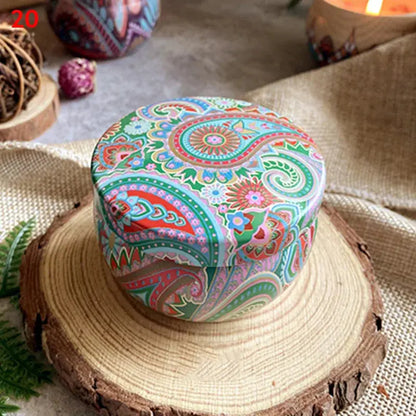 Scented Candles Jar: Vintage Flower Soy Wax for Home & Gifts 2pcs
