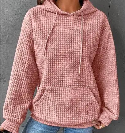 Women's Loose Casual Solid Color Long-sleeved Sweater - Snap Seasons™