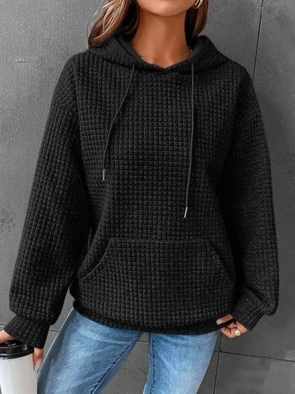 Women's Loose Casual Solid Color Long-sleeved Sweater - Snap Seasons