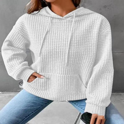 Women's Loose Casual Solid Color Long-sleeved Sweater - Snap Seasons™