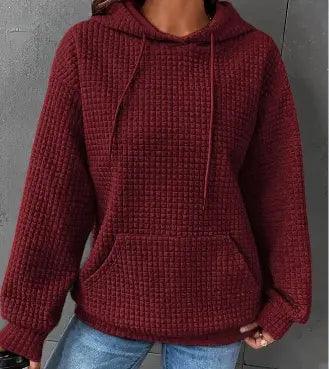 Women's Loose Casual Solid Color Long-sleeved Sweater - Snap Seasons™