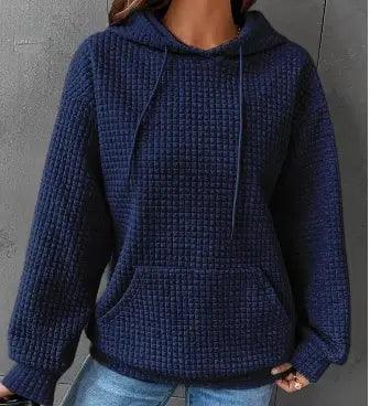 Women's Loose Casual Solid Color Long-sleeved Sweater Snap Seasons™