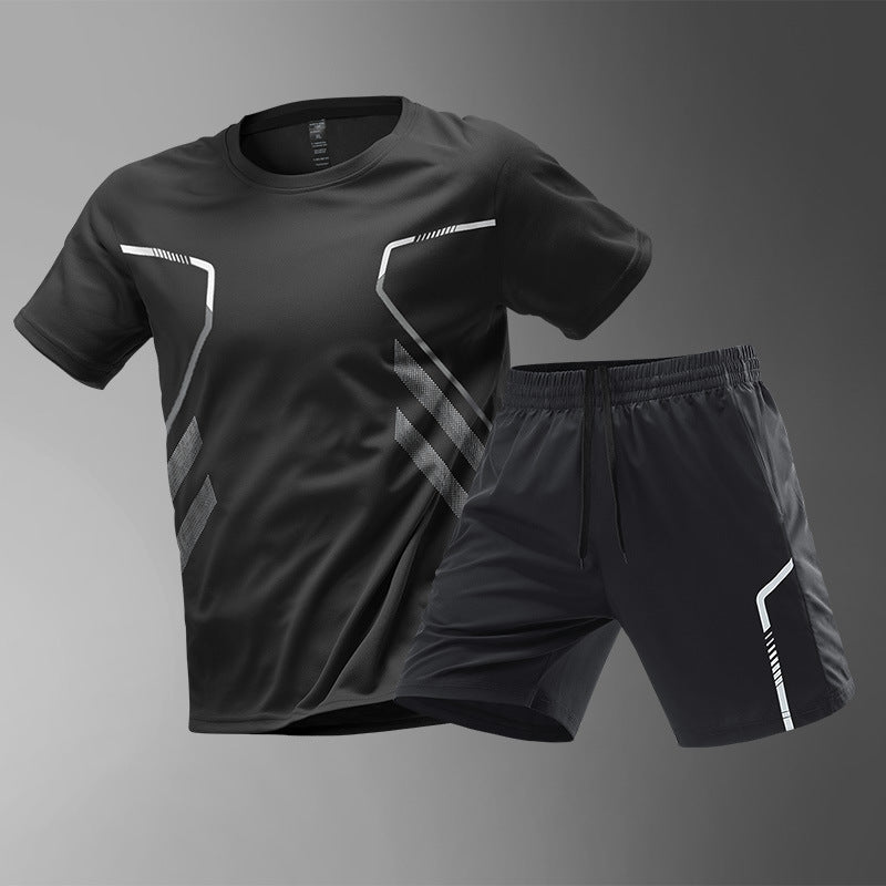 Men's T-shirts Sports Running T-shirt Color Block Men Quick-drying Breathable Short Sleeve Round Neck Active Tee Outdoor Workout Snap Seasons™