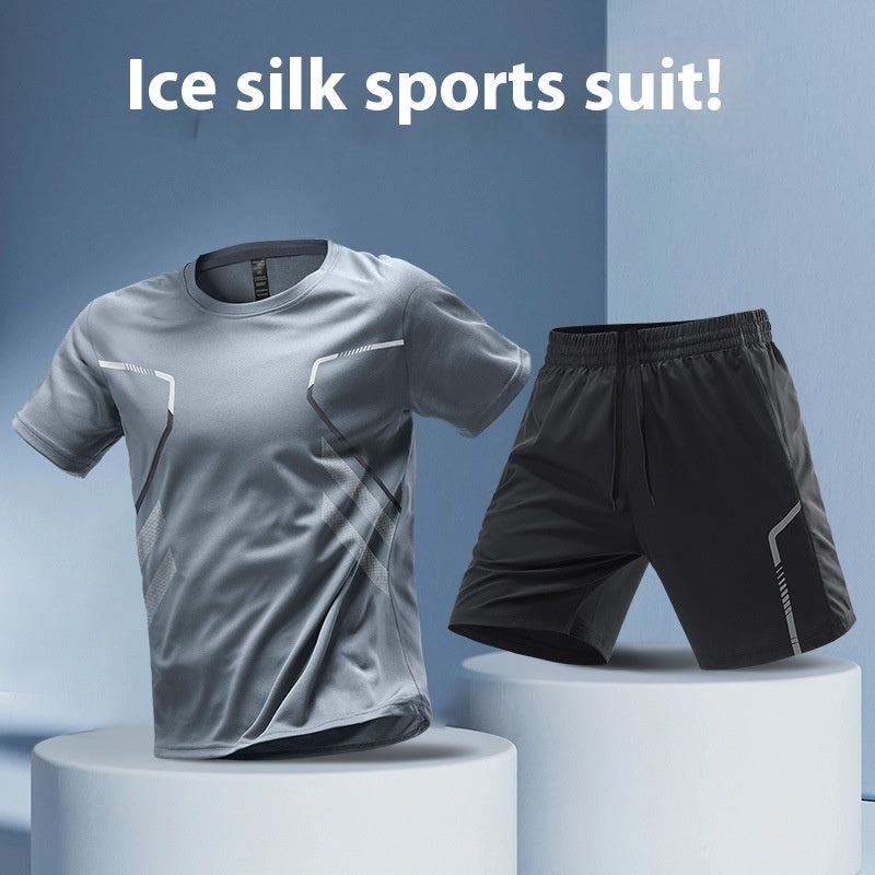 Men's T-shirts Sports Running T-shirt Color Block Men Quick-drying Breathable Short Sleeve Round Neck Active Tee Outdoor Workout Snap Seasons™