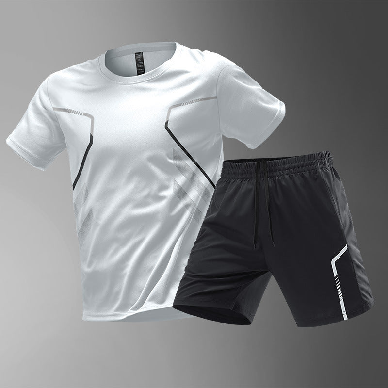 Men's T-shirts Sports Running T-shirt Color Block Men Quick-drying Breathable Short Sleeve Round Neck Active Tee Outdoor Workout Snap Seasons™