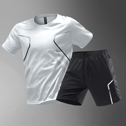 Men's T-shirts Sports Running T-shirt Color Block Men Quick-drying Breathable Short Sleeve Round Neck Active Tee Outdoor Workout Snap Seasons™
